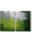 Tabloshop Yeşil ve Gri Soyut Kanvas Tablo 83 x 55-2 Parçalı 1