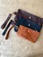 (Isim Yazıyoruz) Hakiki Deri Portföy Clutch Çanta / Makyaj Çantası / Çok Amaçlı El Çantası 1