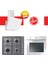 & Candy Genova Ankastre Set ( HON100W Beyaz + CHW6LX Inox + HDG6C1GWTK Beyaz ) 1