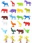 Elite Toy Play 24 Parça Renkli Mini Vahşi Hayvanlar ve Çiftlik Hayvanları Figür Seti 4-6 cm SKU669-676 1 Adet 1