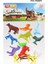 Elite Toy Play 24 Parça Renkli Mini Vahşi Hayvanlar ve Çiftlik Hayvanları Figür Seti 4-6 cm SKU669-676 1 Adet 5