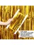 Altın Gold Renk Ekstra Metalize Parlak Saçaklı Arka Fon Perde 1x2 Metre (4887) 5