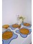 4'lü Mavi Flow Duck Keten Yıkanabilir Leke Tutmaz Biyeli Supla Amerikan Servis 40X50 cm 1