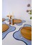 4'lü Mavi Flow Duck Keten Yıkanabilir Leke Tutmaz Biyeli Supla Amerikan Servis 40X50 cm 4
