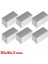 20x10x2 mm Neodyum Mıknatıs 500 Adet, Köşeli, Nikel Kaplamalı 1