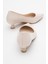 Kadın Topuklu Ayakkabı Bej Cilt 4