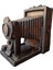 Vintage Körüklü Fotoğraf Makinesi Görünümlü Metal Biblo & 13X12X7 cm 3