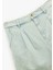 Normal Bel Pileli Düğmeli Cepli Rahat Kalıp Mini Denim Şort 3