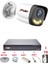1 Kameralı 4 Warm LED Gece Renkli Görüş-Cepten Izle-Su Geçirmez Güvenlik Kamerası Seti 1tb 1