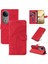 Vıvo V50 5g Cilt Hissediyorum Deri ve Buzlu Tpu Kavisli Çizgi Için Flip Case (Yurt Dışından) 5