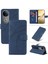Vıvo V50 5g Cilt Hissediyorum Deri ve Buzlu Tpu Kavisli Çizgi Için Flip Case (Yurt Dışından) 5