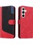 Samsung Galaxy S25 Benzersiz Patchwork Renk Pu Deri Yüksek Için Flip Case (Yurt Dışından) 4