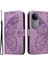 Vıvo V50 5g Kabartmalı Kelebek Ayrılabilir El Kayışı Ile Flip Case (Yurt Dışından) 3