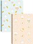 Kawaii Çizgili Stickerli Defter Seti 2 Adet | 16,5 x 22,5 cm | Spiralli – 80 Yaprak 1