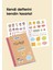 Kareli Stickerli Kraft Kapak 3'lü Defter Set | 18,5 x 26 cm | 50 Yaprak 2