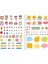 Kareli Stickerli Kraft Kapak 3'lü Defter Set | 18,5 x 26 cm | 50 Yaprak 3