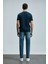 Bruno Smart Jean Erkek Pantolon Slim Fit Mavi 6