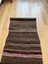 74X150 cm Bohem Tarzı Türk Kilim, El Dokuma Çizgili Desen Kilim, Vintage Severler Için Harika Ev Dekoru 3
