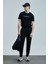 Blaze Modern Grafik T- Shirt Siyah 4