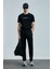 Blaze Modern Grafik T- Shirt Siyah 5