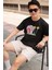 Unisex Salyangoz Gary Baskılı Tişört, Oversize Sünger Bob Karakteri Baskılı T-Shirt 2