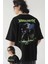 Unisex Megadeth Sırt Baskılı Tişört, Oversize Rock Band Temalı T-Shirt 1