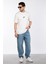 Erkek Bisiklet Yaka %100 Pamuk Rahat Kalıp 777 Sayı Baskılı T-Shirt 3