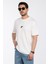 Erkek Bisiklet Yaka %100 Pamuk Rahat Kalıp 777 Sayı Baskılı T-Shirt 5