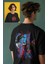 Unisex Super Hero Spider Sırt Baskılı Tişört, Oversize Örümcek Evreni Temalı T-Shirt 1