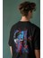 Unisex Super Hero Spider Sırt Baskılı Tişört, Oversize Örümcek Evreni Temalı T-Shirt 3