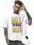 Unisex Eskitme Guns N' Roses Yazılı Tişört, Oversize Rock Band Temalı T-Shirt 1