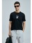 Zany Modern Grafik T- Shirt Siyah 2