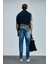 Franz Smart Jean Erkek Pantolon Slim Fit Mavi 6