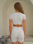 Rufus Taş Kısa Kollu Crop Top 6