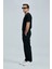 Funky Modern Grafik T- Shirt Siyah 4