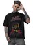 Unisex Black Sabbath Skull Baskılı Tişört, Oversize Rock Grubu Temalı T-Shirt 1