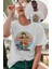Unisex Hakuna Yazılı Tişört, Oversize Çizgi Film Aslan Kral Temalı T-Shirt 1