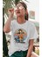 Unisex Hakuna Yazılı Tişört, Oversize Çizgi Film Aslan Kral Temalı T-Shirt 3