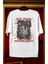Unisex Who Loves Horror Movies Sırt Yazılı Tişört, Oversize Korku Film Temalı T-Shirt 1