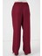 Geniş Paça Keten Bordo Kadın Pantolon 6735 5