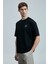 Mask Modern Grafik T- Shirt Siyah 5