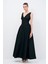 Jakar Uzun Elbise Siyah 12445471000 4
