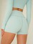 Samadhi Dikiş Detay Kısa Mint Şort 7