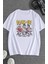 Unisex Blink 182 Bunny Baskılı Tişört, Oversize Rock Band Temalı T-Shirt 1
