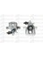 Fren Kalıperı Arka Sol Cıtroen C4 Iı 1.4 04 Ds4 1115 Peugeot 308 I 307 14 1