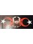 Epoksi Reçine Atatürk Temalı 33X96CM Ebadında Duvar Saati. 2
