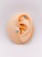 Cerrrahi Çelik Piercing ( Pirsing ) Mavi Taşlı Kaplumbağa Tragus Helix Piercing (1ADET) 1
