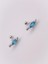 Cerrrahi Çelik Piercing ( Pirsing ) Mavi Taşlı Kaplumbağa Tragus Helix Piercing (1ADET) 3