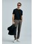 Bran Modern Grafik T- Shirt Siyah 5