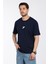 Erkek Bisiklet Yaka %100 Pamuk Rahat Kalıp 777 Sayı Baskılı T-Shirt 1